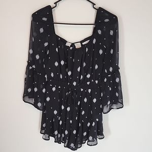 Mi Ami black romper